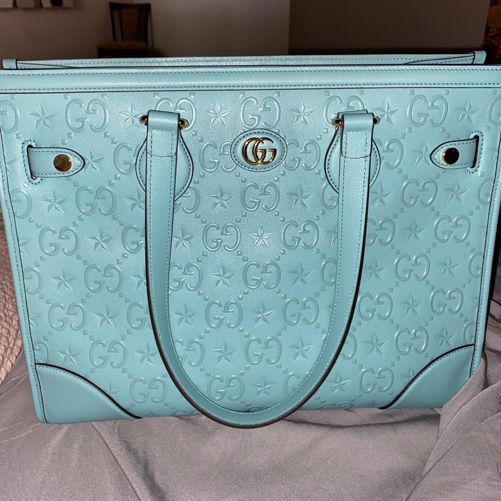 Brand new Baby blue Gucci bag. 3600$ retail